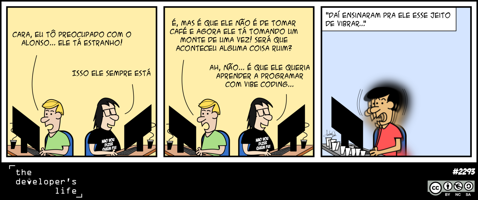 Não vou dizer quem fui tirinha