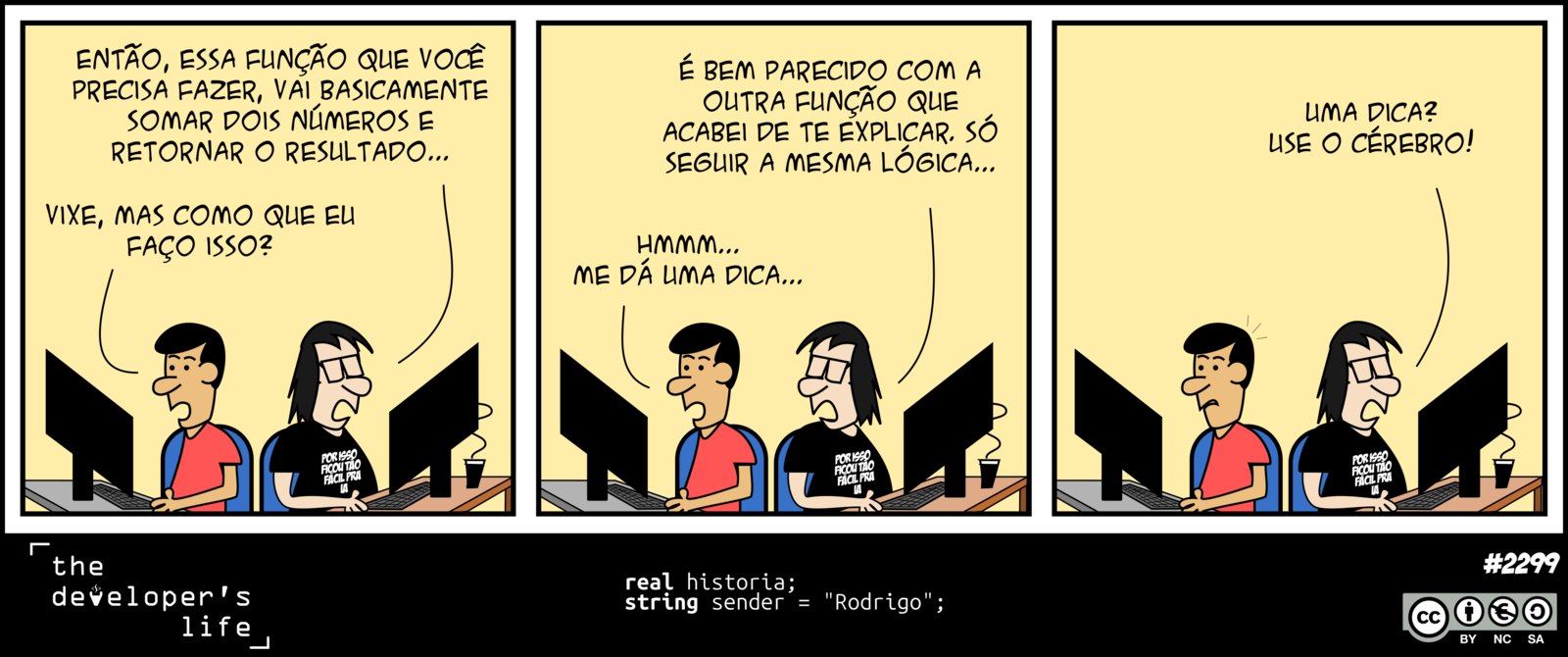 Por isso ficou tão fácil pra IA tirinha